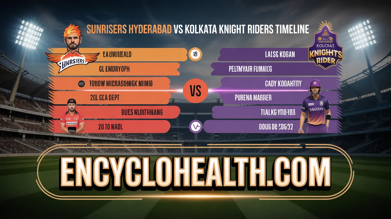 Sunrisers Hyderabad vs Kolkata Knight Riders Timeline: The Thrilling Rivalry You Cannot Miss in 2026