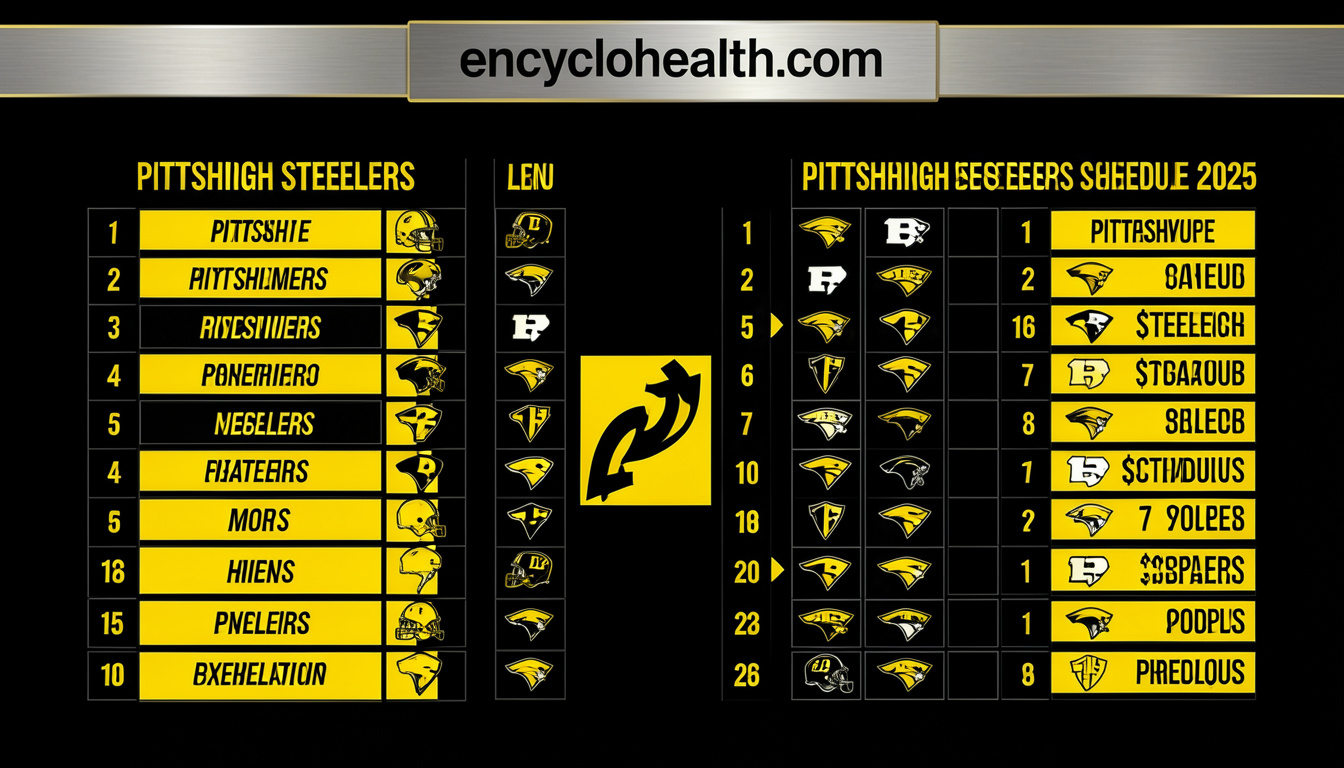Pittsburgh Steelers Schedule 2025: The Complete Must-Know Guide